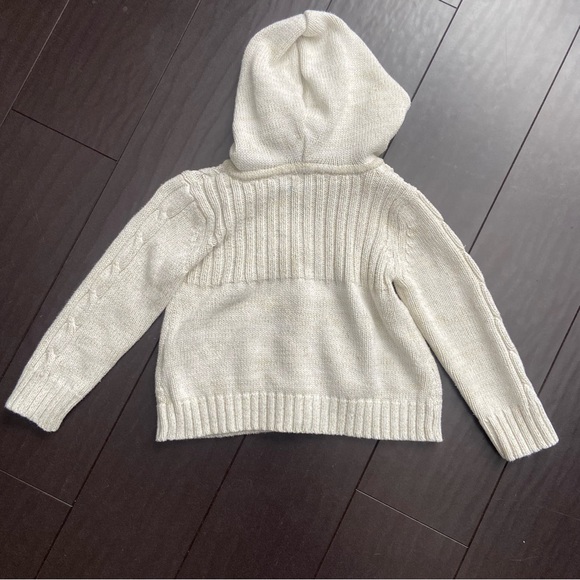 The Children’s Place cable knit button cardigan with hood size 24M EUC - Picture 3 of 3